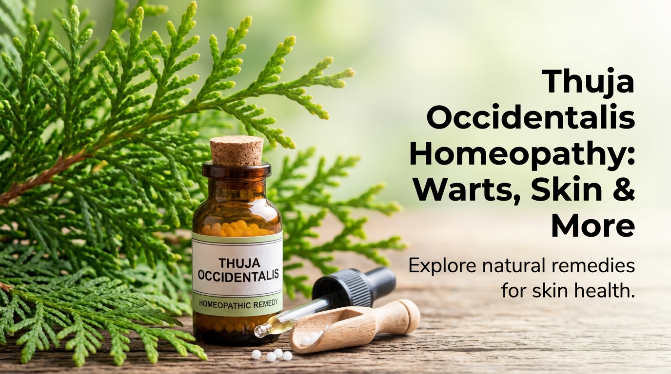 Thuja Occidentalis plant — homeopathy remedy